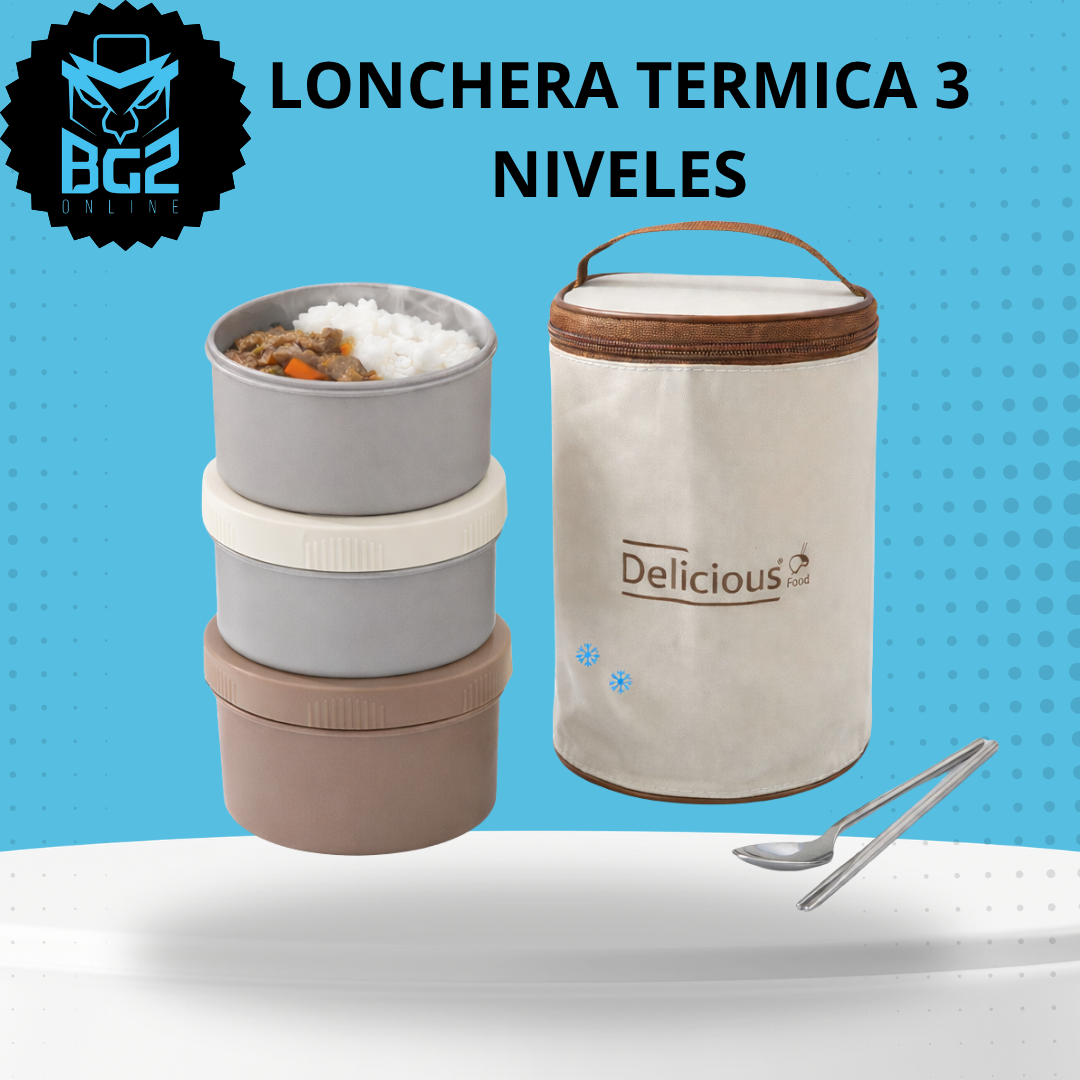 LONCHERA TERMICA 3 NIVELES
